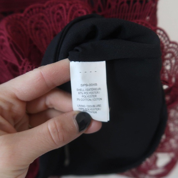 Self Portrait Teardrop Guipure Lace Mini Dress fits like a 6 - Picture 13 of 16